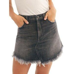 NWT- FREE PEOPLE MAVERICK DENIM SKIRT
